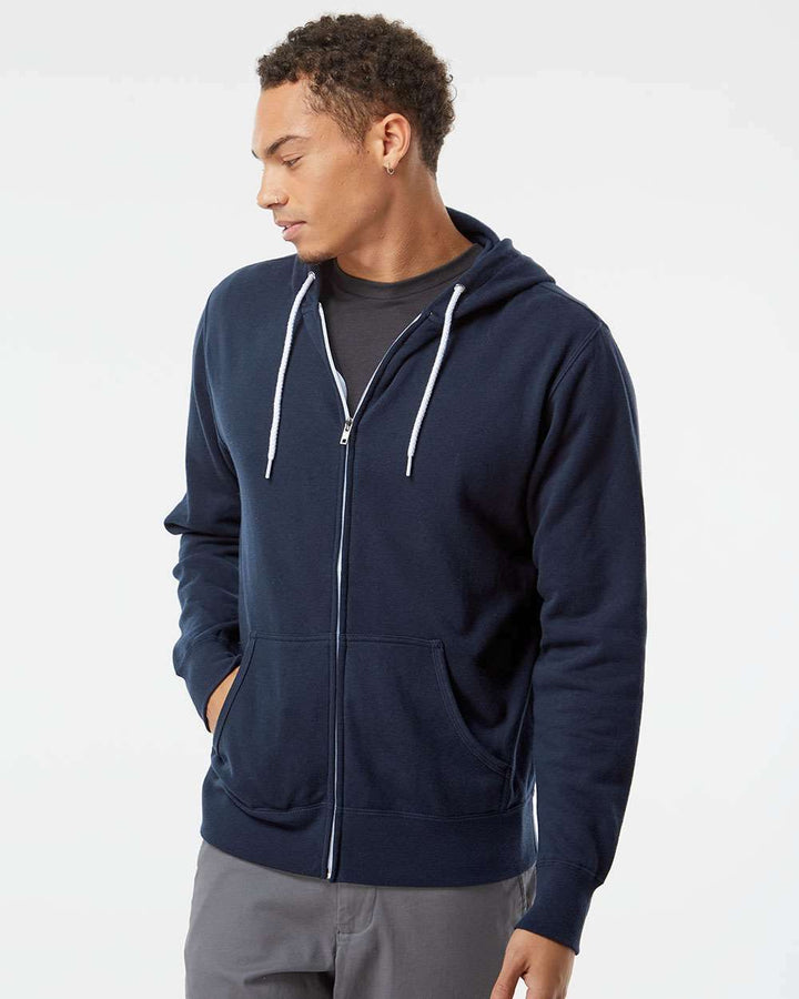 Lightweight Full-Zip Hooded Sweatshirt - AFX90UNZ - Full-Zip Hoodie