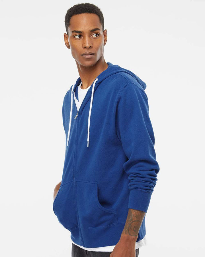 Lightweight Full-Zip Hooded Sweatshirt - AFX90UNZ - Full-Zip Hoodie