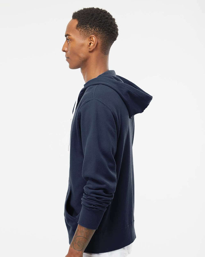 Lightweight Full-Zip Hooded Sweatshirt - AFX90UNZ - Full-Zip Hoodie