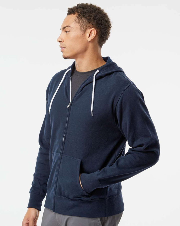 Lightweight Full-Zip Hooded Sweatshirt - AFX90UNZ - Full-Zip Hoodie