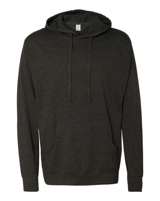 Lightweight Hooded Pullover T-Shirt SS150J - Charcoal Heather / XS - Sweatshirts & Hoodies