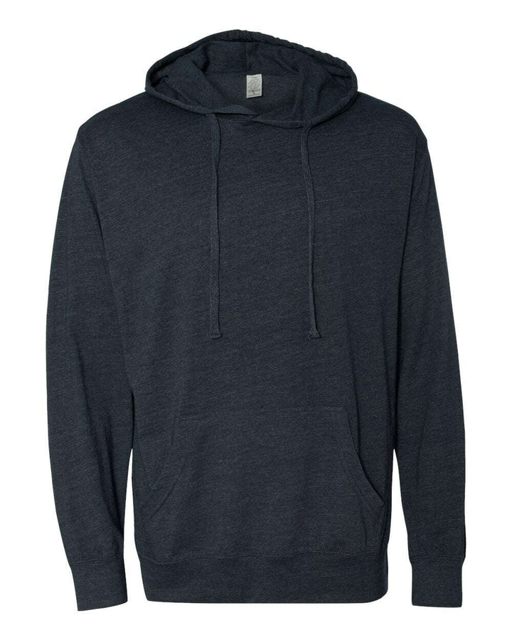 Lightweight Hooded Pullover T-Shirt SS150J - Classic Navy Heather / XS - Sweatshirts & Hoodies