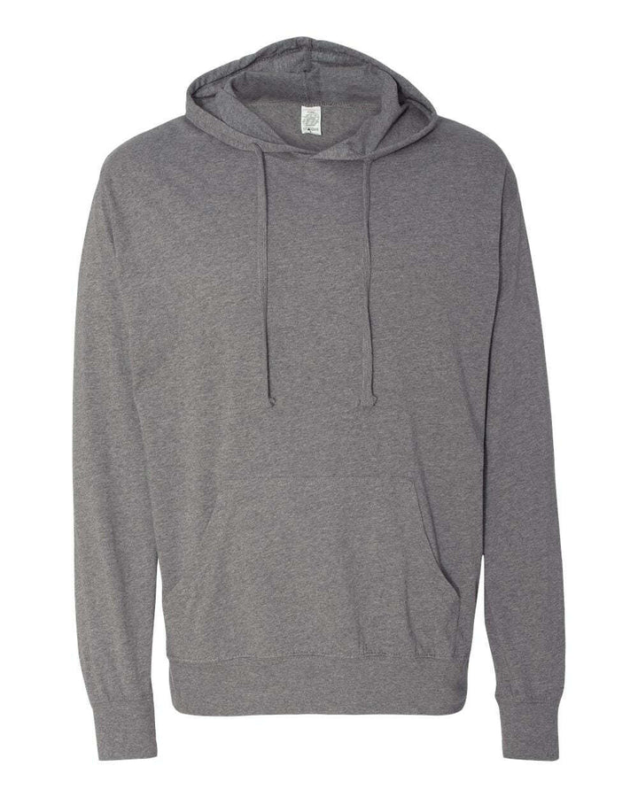 Lightweight Hooded Pullover T-Shirt SS150J - Gunmetal Heather / XS - Sweatshirts & Hoodies