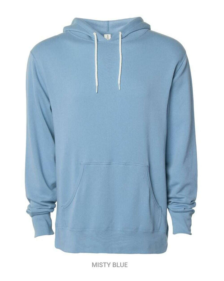 Lightweight Hooded Sweatshirt - AFX90UN - Misty Blue / XS - PULLOVERS