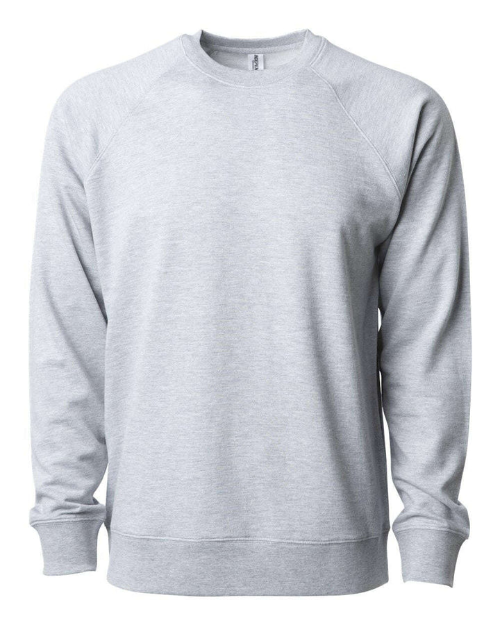 Lightweight Loopback Terry Crewneck Sweatshirt SS1000C - Athletic Heather / XS - Sweaters