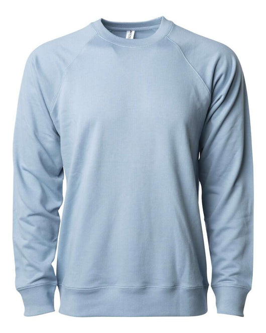 Lightweight Loopback Terry Crewneck Sweatshirt SS1000C - Misty Blue / XS - Sweaters