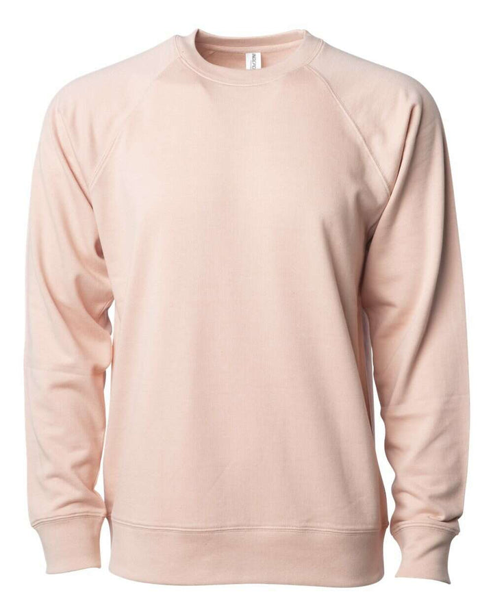 Lightweight Loopback Terry Crewneck Sweatshirt SS1000C - Rose / XS - Sweaters