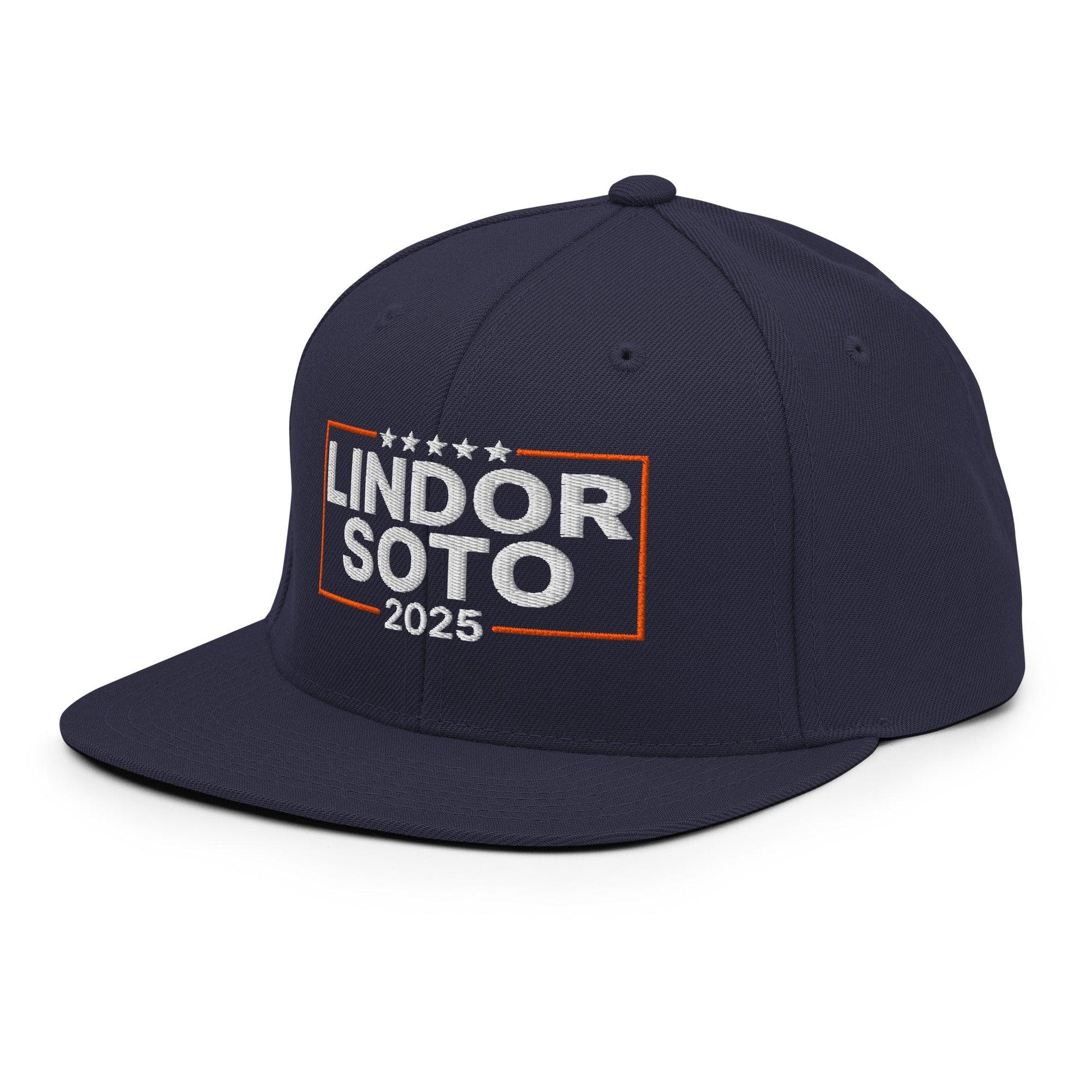 Lindor Soto 2025 Embroidered Flat Bill Brim Snapback Hat