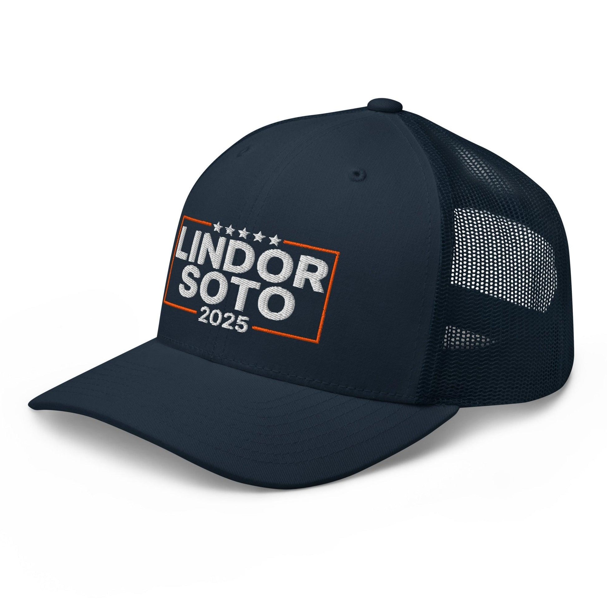 Lindor Soto 2025 Embroidered Mesh Trucker Hat