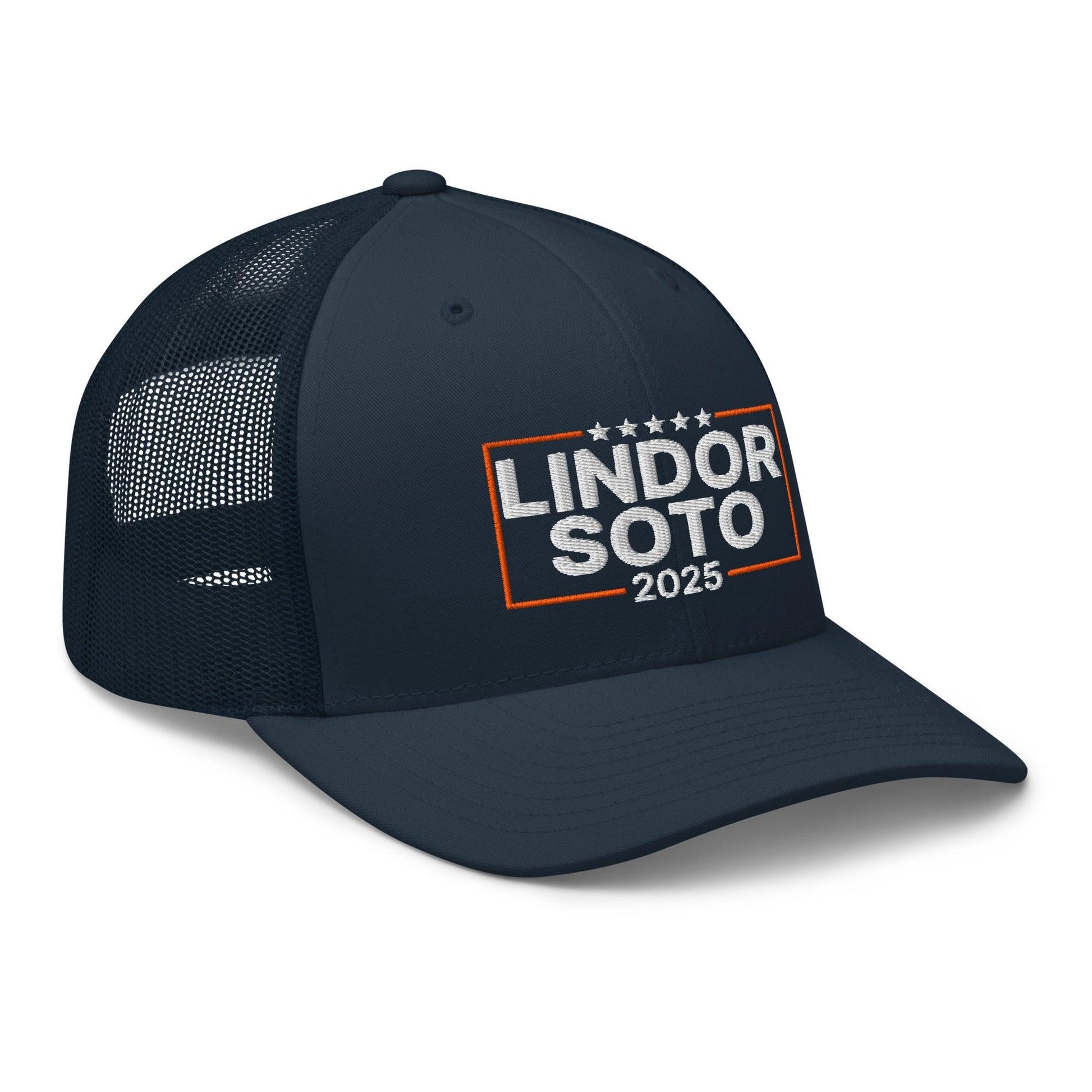 Lindor Soto 2025 Embroidered Mesh Trucker Hat