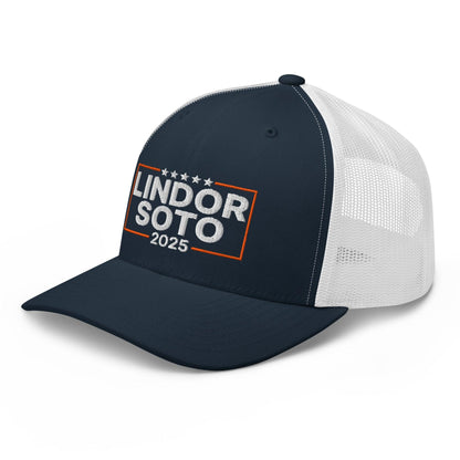 Lindor Soto 2025 Embroidered Mesh Trucker Hat