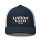 Lindor Soto 2025 Embroidered Mesh Trucker Hat - Navy/ White