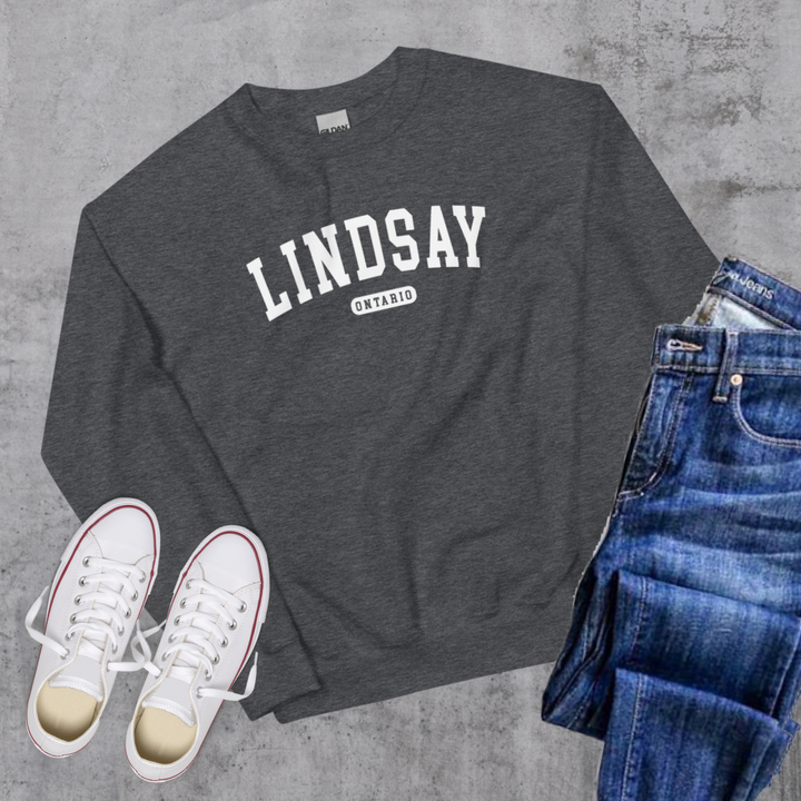 Lindsay College Crewneck - Dark Heather / S