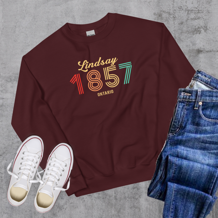 Lindsay Vintage Crewneck - Maroon / S