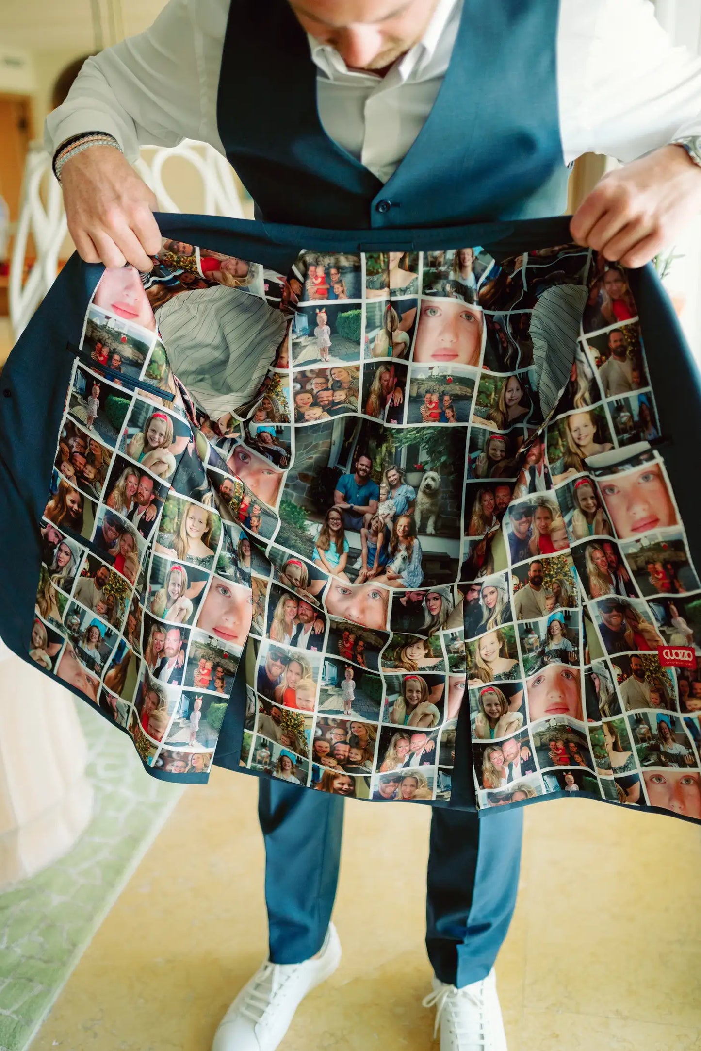 The Signature Liner | Custom Wedding Photo Suit Liner