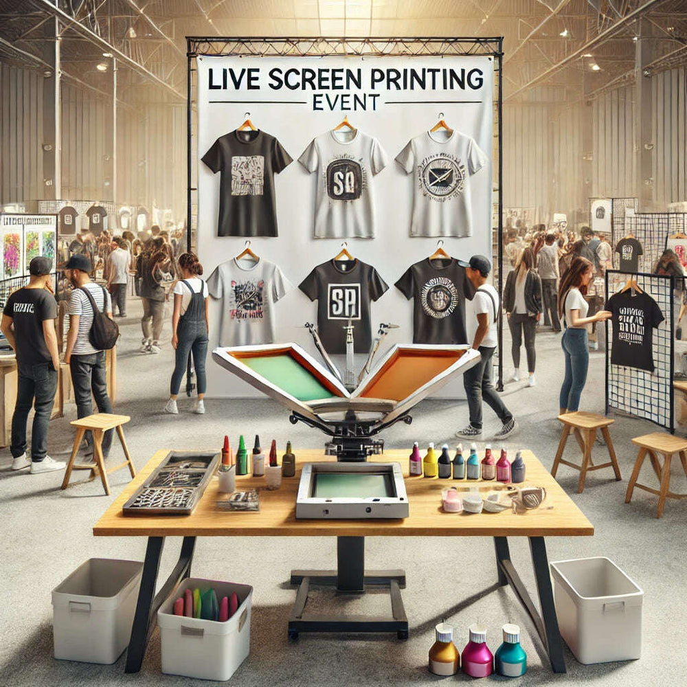 Live Screen Printing Events | On-Site Custom Apparel Experiences - Event Services