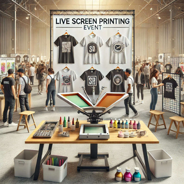 Live Screen Printing Events | On-Site Custom Apparel Experiences - Event Services
