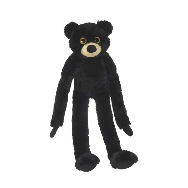 Long Legs Black Bear Mini Plush - black - Embroider Buddy®