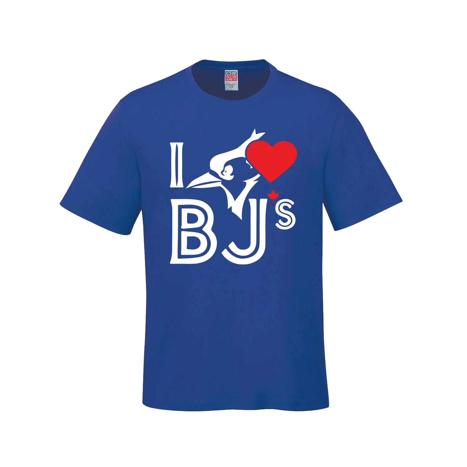 I Love BJs T-Shirt – A Grand Slam for Toronto Fans - Blue / Small