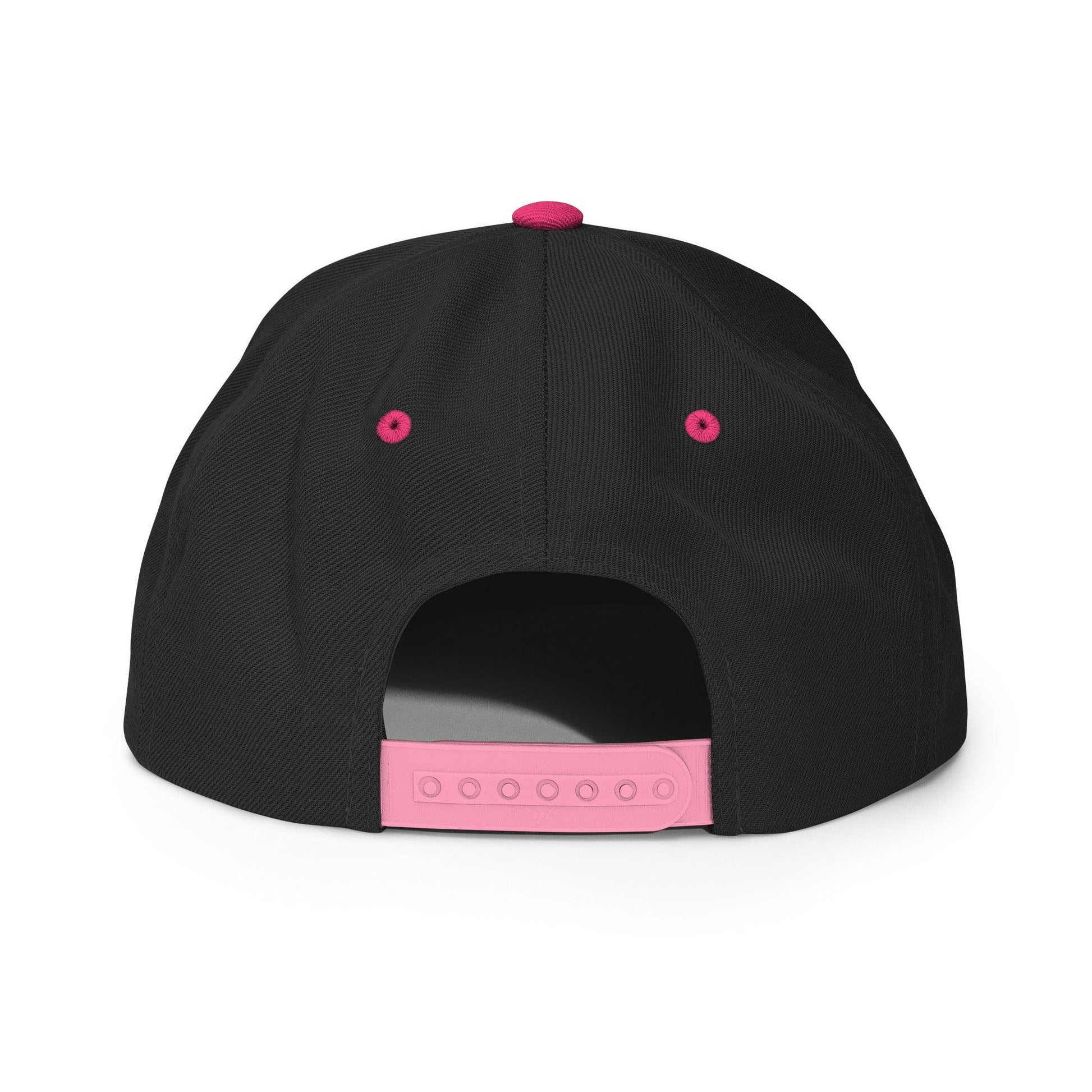 I Love Hot Moms Embroidered Flat Bill Brim Snapback Hat