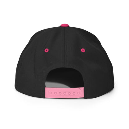 I Love Hot Moms Embroidered Flat Bill Brim Snapback Hat
