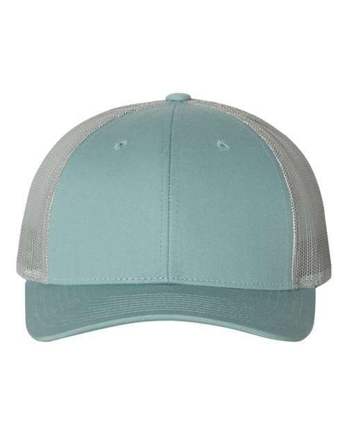 Low pro trucker cap: custom apparel ready for live screen printing toronto! - Smoke Blue/ Aluminum / M/L - Hats