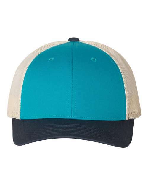 Low pro trucker cap: custom apparel ready for live screen printing toronto! - Blue Teal/ Birch/ Navy / M/L - Hats