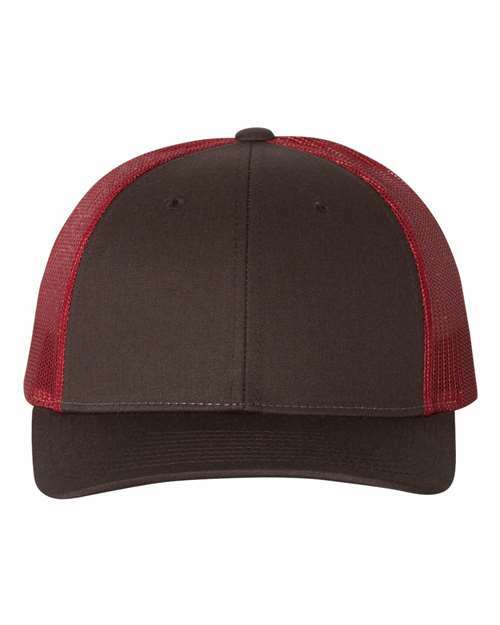 Low pro trucker cap: custom apparel ready for live screen printing toronto! - Coffee/ Claret / M/L - Hats