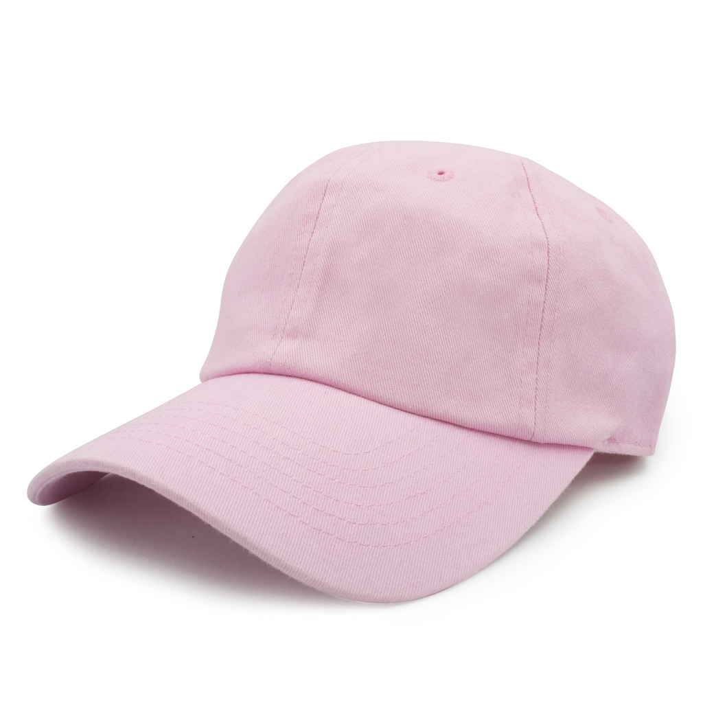 GN-1004 - Washed Cotton Dad Cap - Light Pink / One size - CAPS