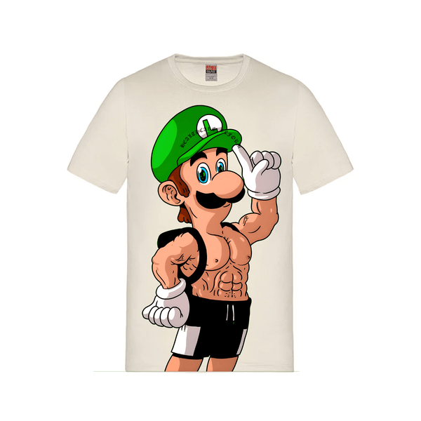 Macho Luigi T-Shirt - TAN / Small - T-Shirt