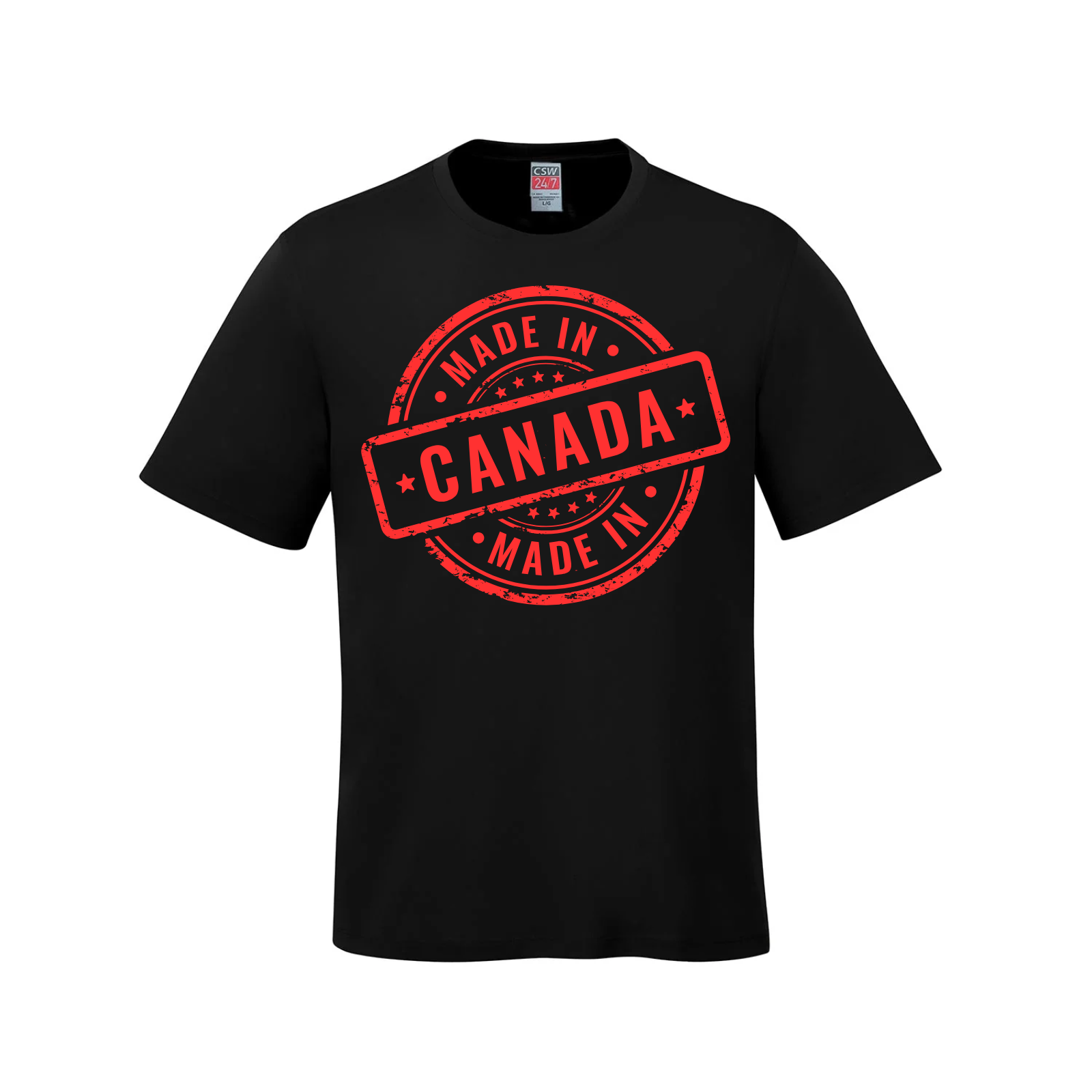 Made in Canada T-Shirt – Classic Stamp Edition - Black / Small