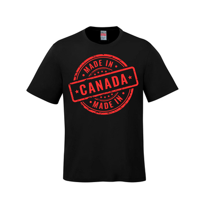 Made in Canada T-Shirt – Classic Stamp Edition - Black / Small