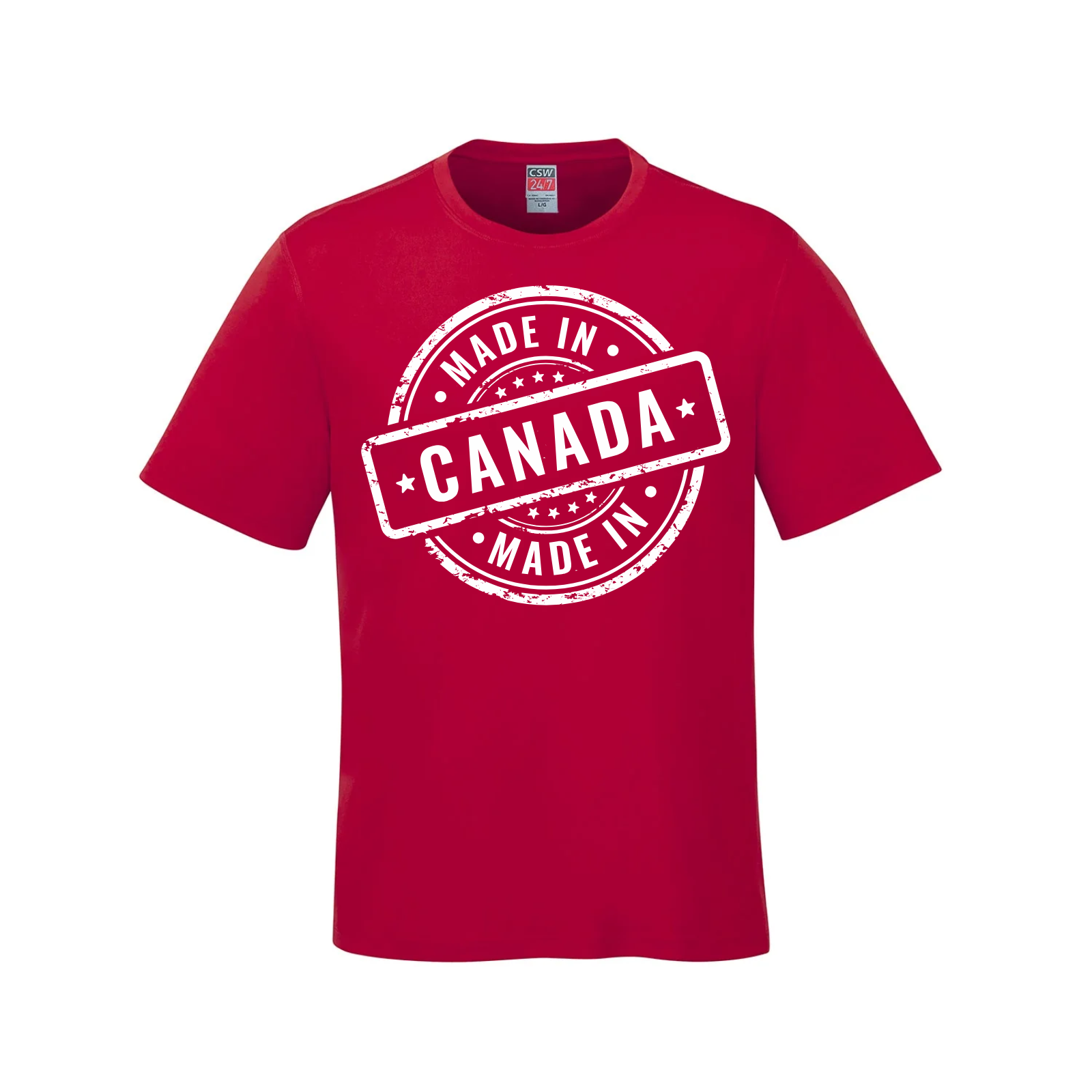 Made in Canada T-Shirt – Classic Stamp Edition - Red / Small