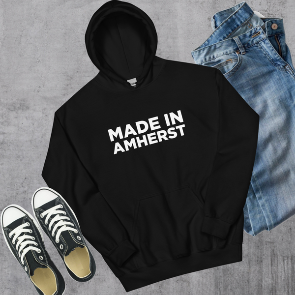 Made in Amherst Hoodie - Black / S