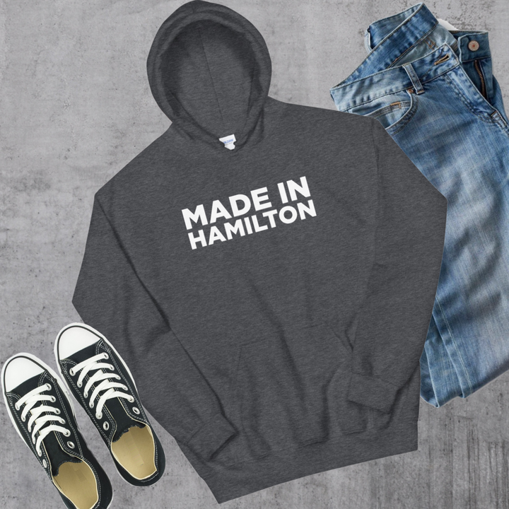 Made in Hamilton Hoodie - Dark Heather / S