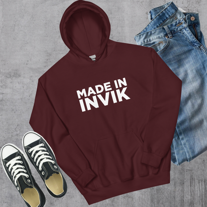 Made in Invik Hoodie - Maroon / S