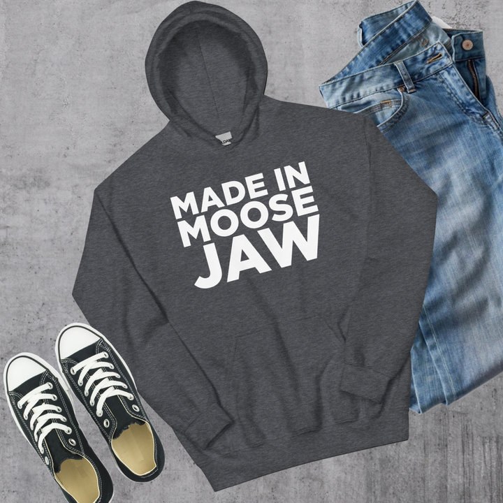 Made in Moose Jaw Hoodie - Dark Heather / S