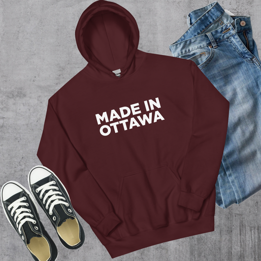 Made in Ottawa Hoodie - Maroon / S