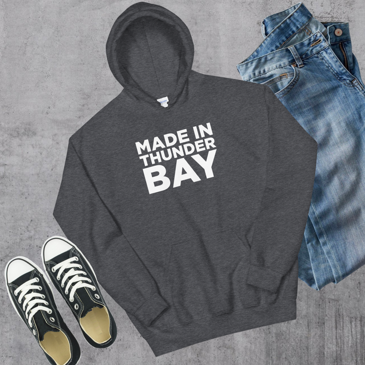 Made in Thunder Bay Hoodie - Dark Heather / S