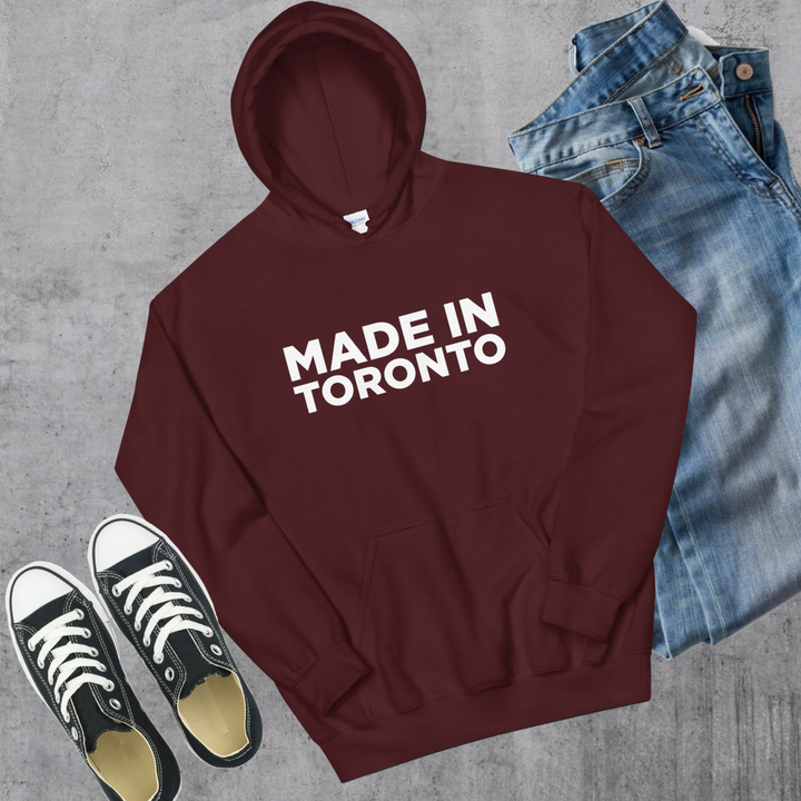 Made in Toronto Hoodie - Maroon / S