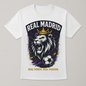 Madrid Rises – Real Power Passion Fanfare T-Shirt (White & Black Editions) - White / Small - T-Shirts