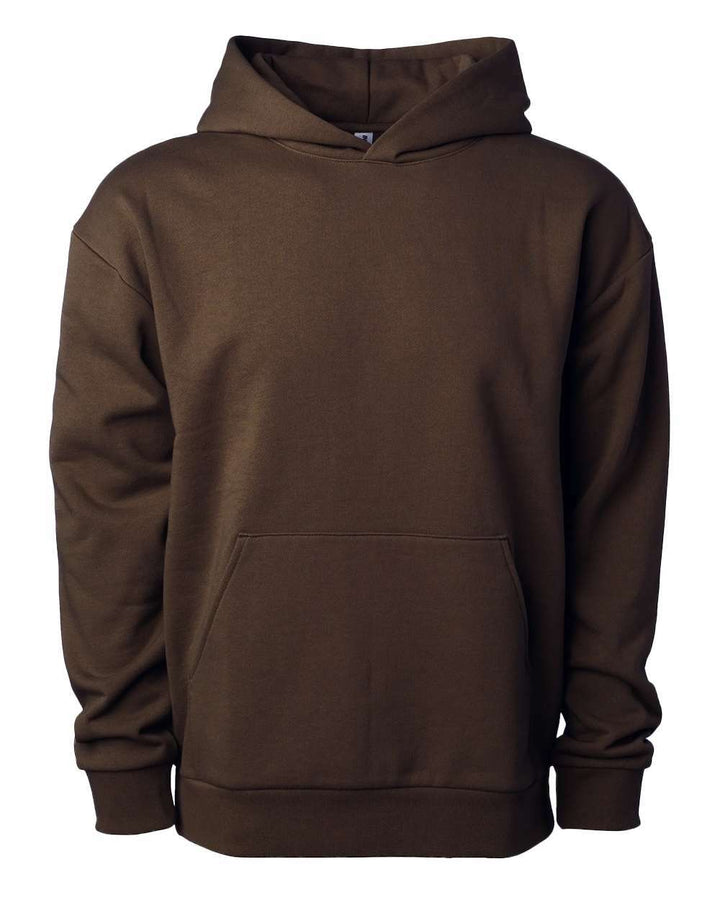 Mainstreet Hooded Sweatshirt IND420XD - Brown / XS - Sweatshirts & Hoodies