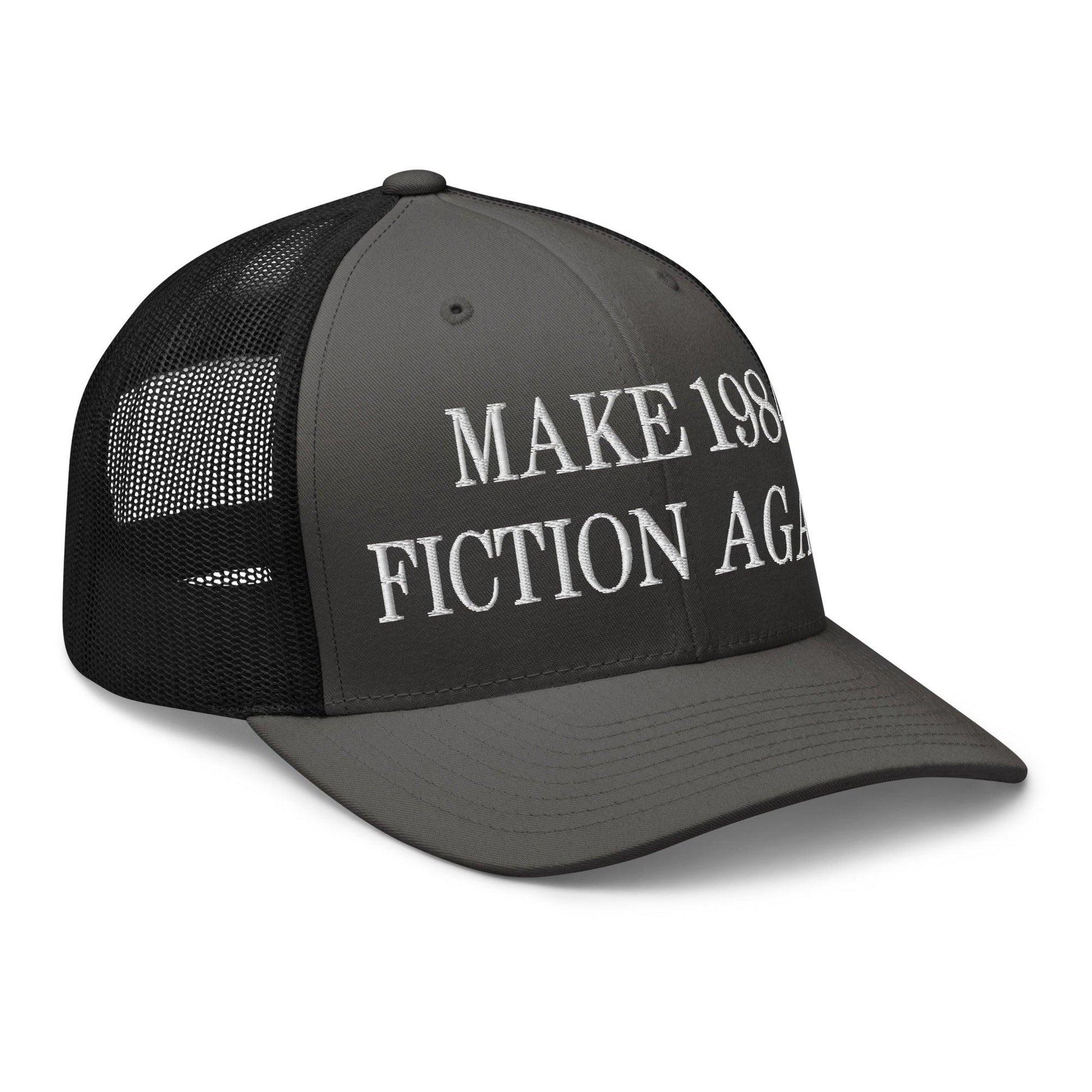 Make 1984 Fiction Again Embroidered Mesh Trucker Hat