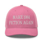 Make 1984 Fiction Again Embroidered Mesh Trucker Hat - Pink