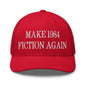 Make 1984 Fiction Again Embroidered Mesh Trucker Hat - Red