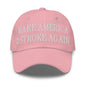 Make Us 2 Stroke Again Embroidered Dad Hat - Pink