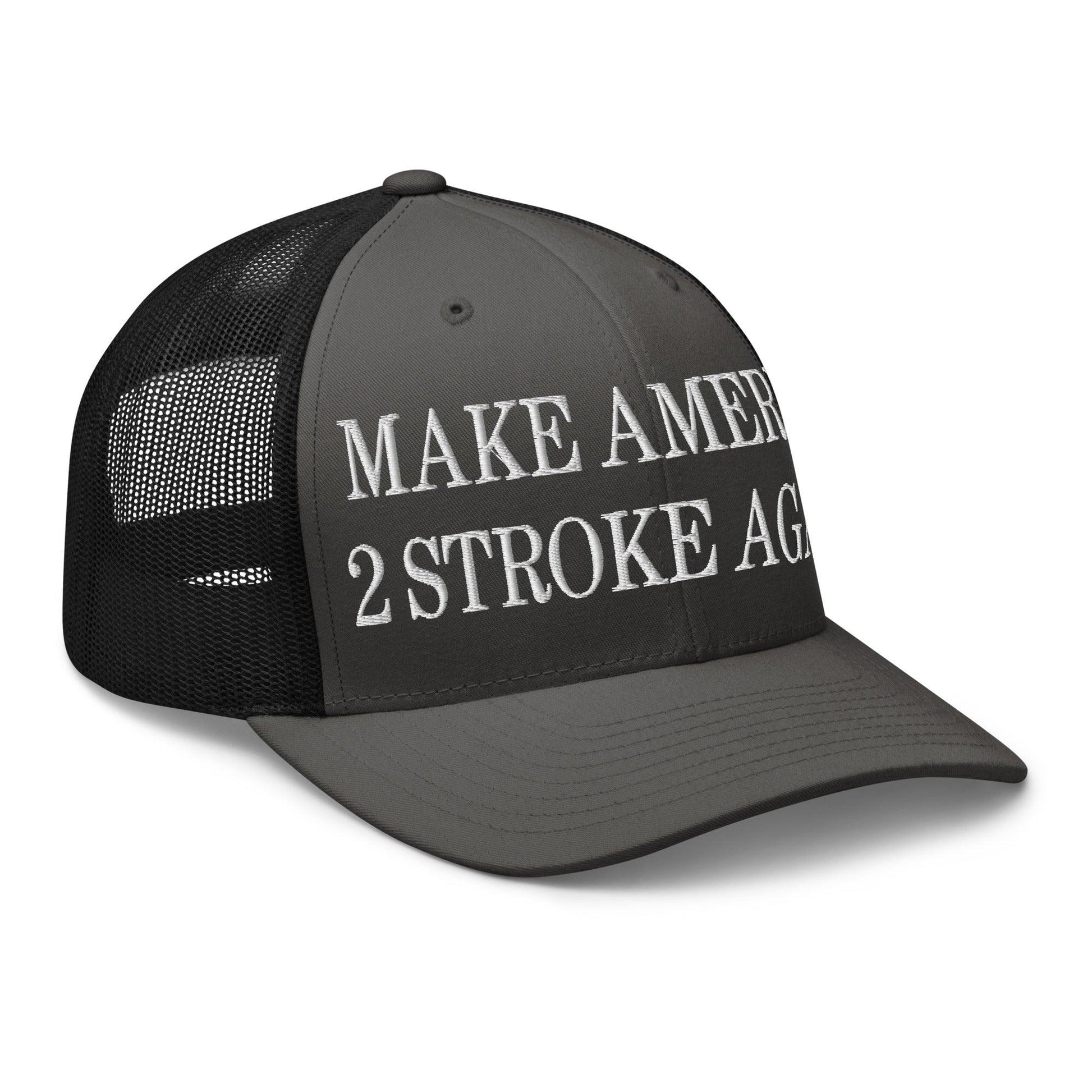 Make Us 2 Stroke Again Embroidered Mesh Trucker Hat