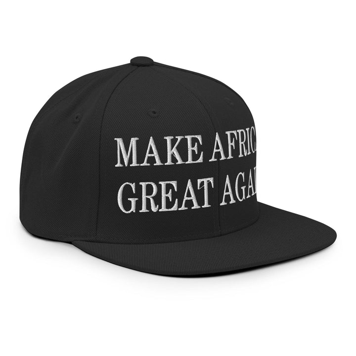 Make Africa Great Again Embroidered Flat Bill Brim Snapback Hat