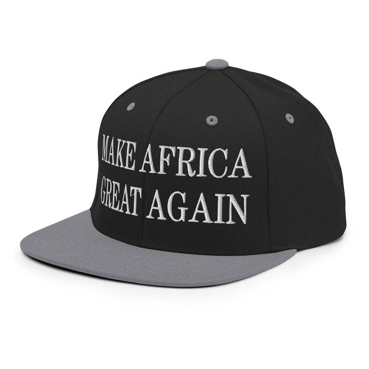 Make Africa Great Again Embroidered Flat Bill Brim Snapback Hat