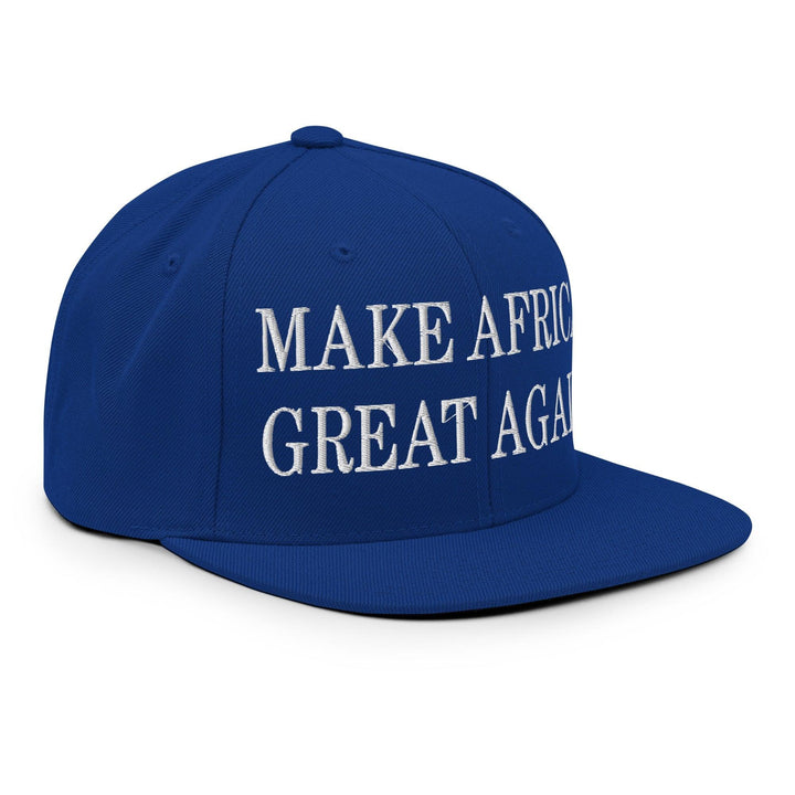 Make Africa Great Again Embroidered Flat Bill Brim Snapback Hat